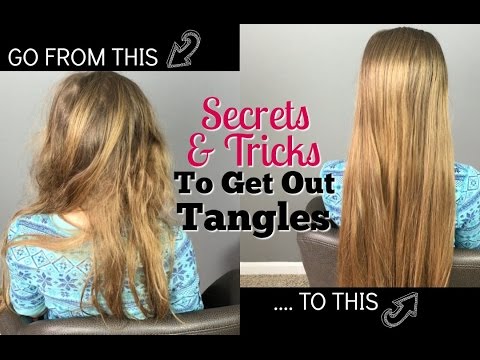 I twist and turn, I want to unravel: what to do with tangles in my hair