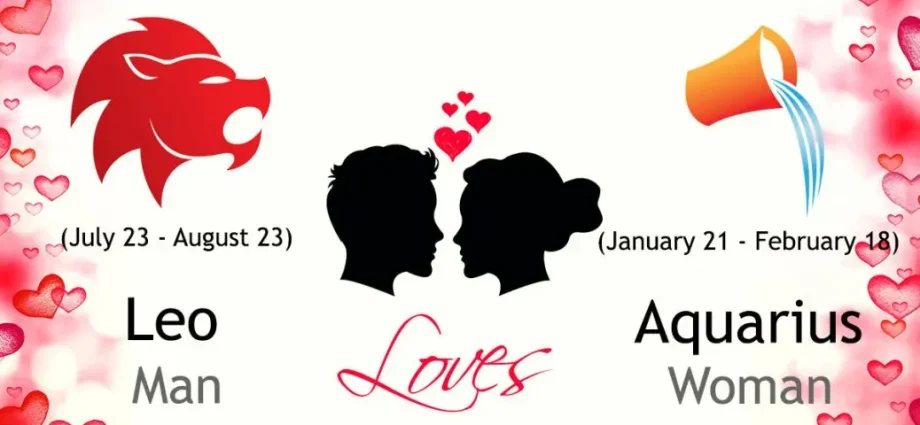 Leo man &#8211; Aquarius woman: horoscope compatibility