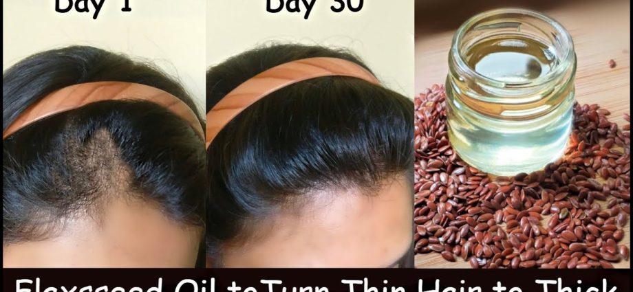 Linseed oil for hair