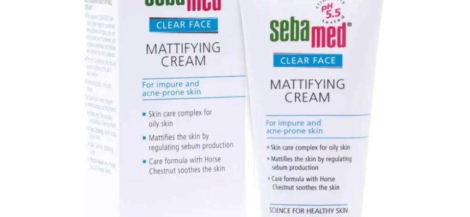 Mattifying face cream