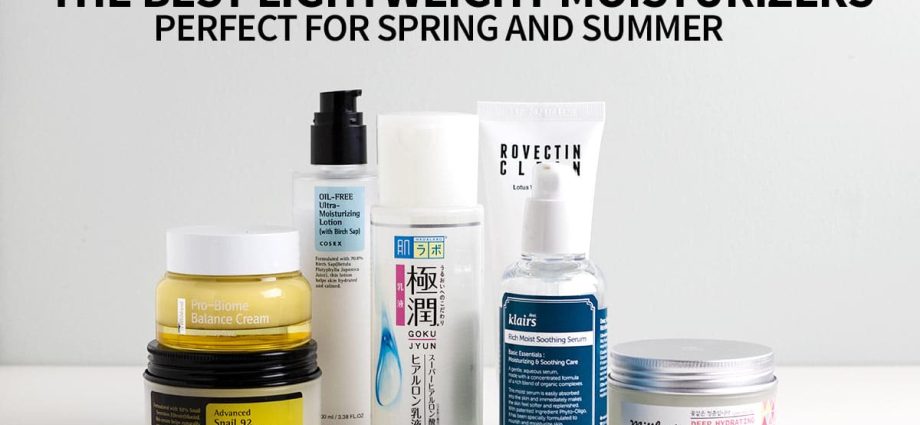 Moisturizing: the lightest creams for the summer