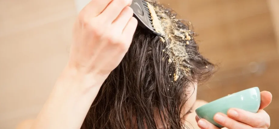 On your head: hair mask