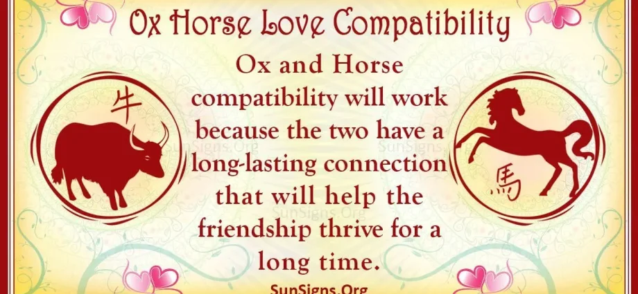 Ox and Horse &#8211; Chinese Zodiac Compatibility