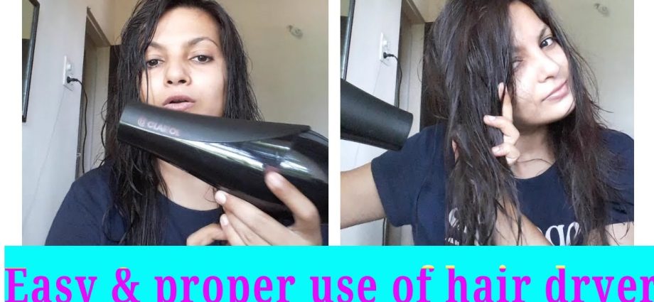 Prohibition: how to dry your hair with a hairdryer