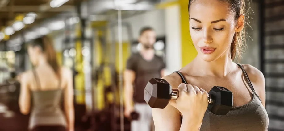 Putting makeup in the gym