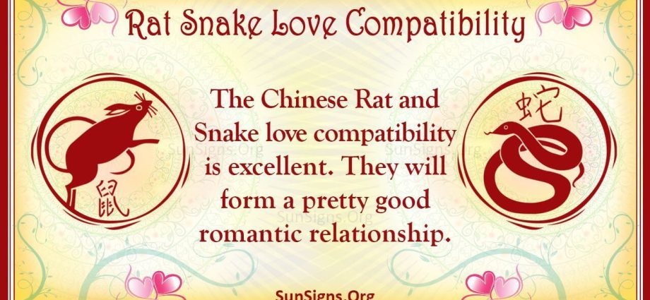 Съвместимост на китайския зодиак на плъх и змия