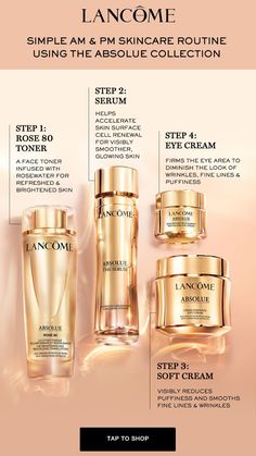 Skin cleansing with Lancôme Absolue: basic steps