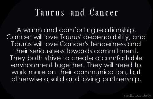 Taurus and Cancer Compatibility