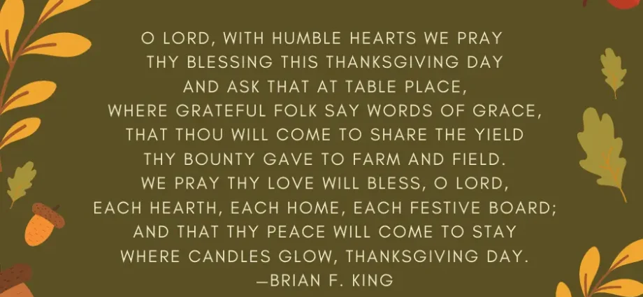 Thanksgiving Prayers