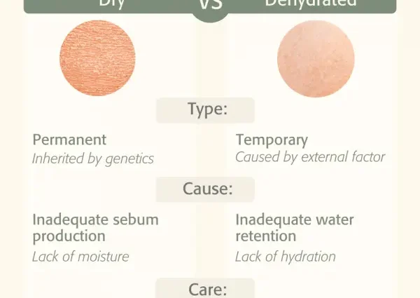 The main causes of dehydrated skin