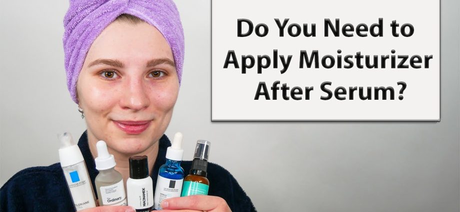 Why do you need to apply cream after serum?