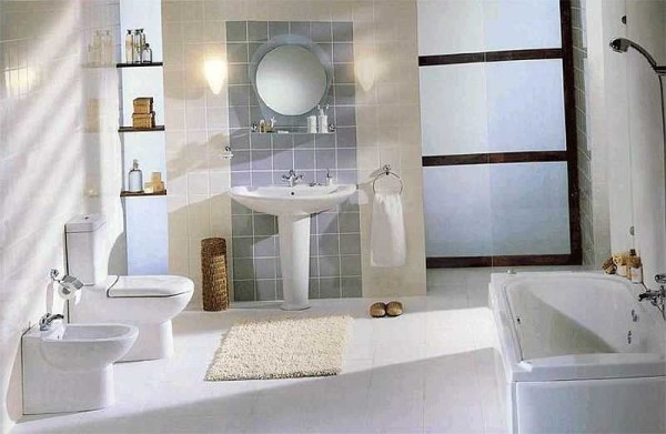 Bathroom design: combined, small, large, ergonomics, photo