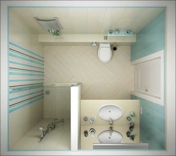 Bathroom design: combined, small, large, ergonomics, photo