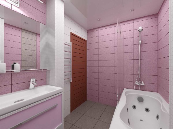 Bathroom design: combined, small, large, ergonomics, photo