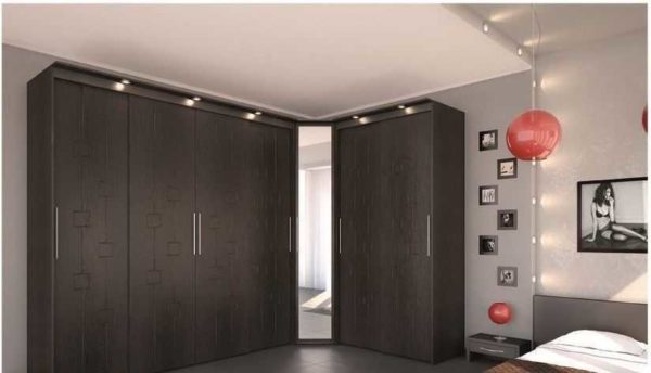 Corner wardrobe: types, sizes, layout, photos