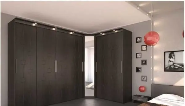 Corner wardrobe: types, sizes, layout, photos