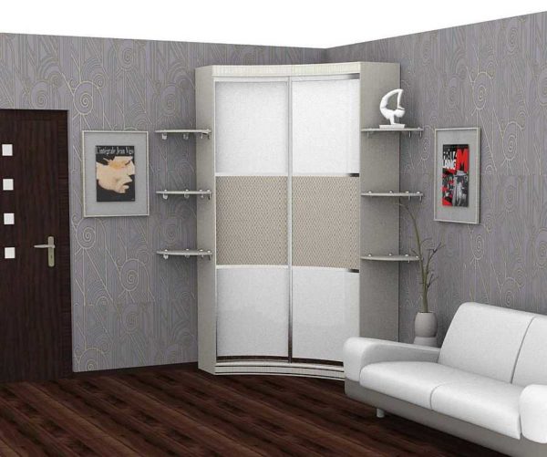 Corner wardrobe: types, sizes, layout, photos