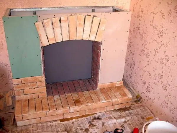 Decorative fireplace with own hands