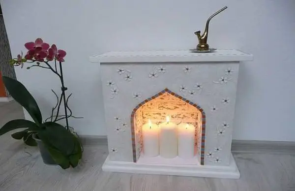 Decorative fireplace with own hands