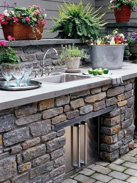 DIY summer kitchen