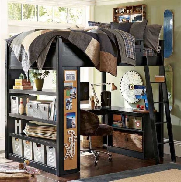 Do-it-yourself attic bed: photo reports, drawings