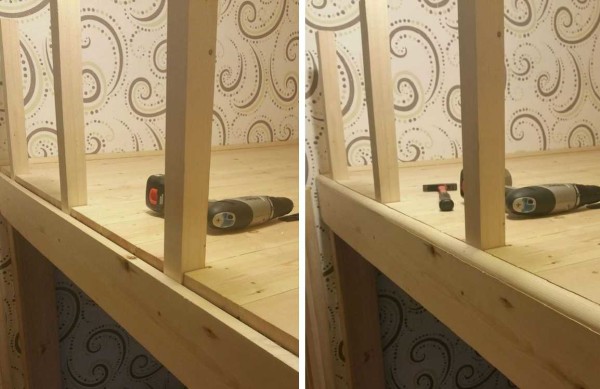 Do-it-yourself attic bed: photo reports, drawings