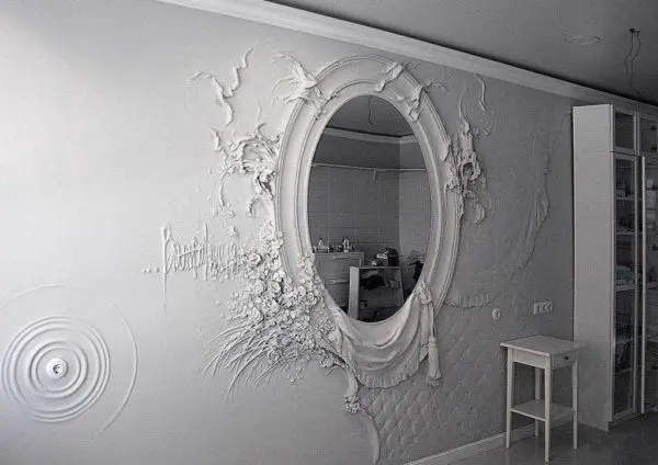 Do-it-yourself bas-relief on the wall: plaster, plaster