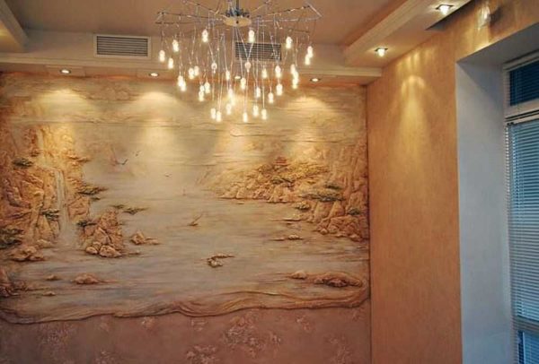 Do-it-yourself bas-relief on the wall: plaster, plaster