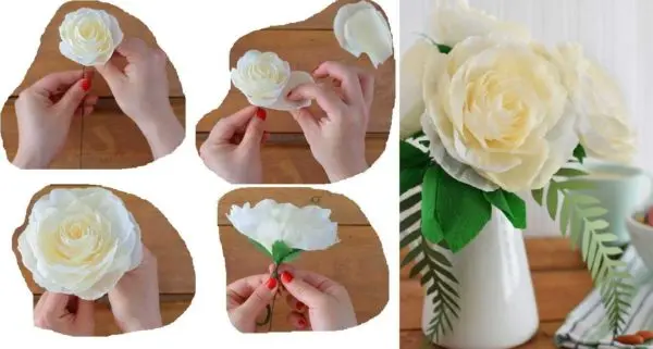 Do-it-yourself corrugated paper flowers: master classes, photos, videos