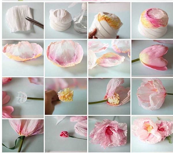 Do-it-yourself corrugated paper flowers: master classes, photos, videos