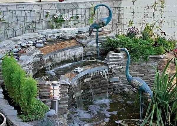 Do-it-yourself waterfall: for giving, garden, home