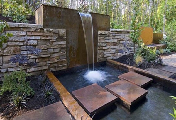 Do-it-yourself waterfall: for giving, garden, home