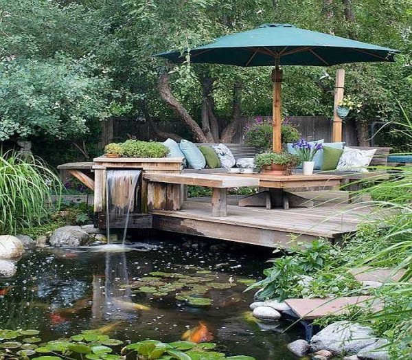 Do-it-yourself waterfall: for giving, garden, home