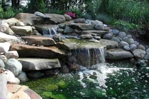 Do-it-yourself waterfall: for giving, garden, home