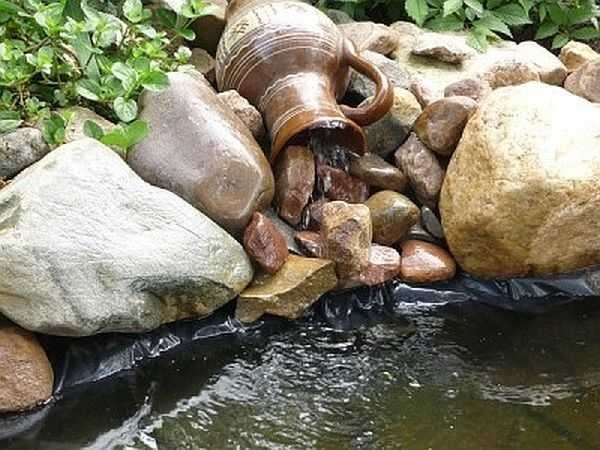 Do-it-yourself waterfall: for giving, garden, home