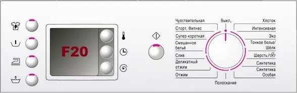 Error F20 in the Bosch washing machine &#8211; how to fix it