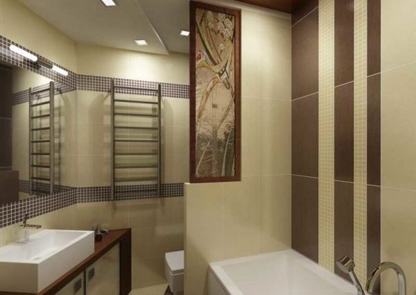 Finishing the bathroom with tiles: photo options, technology 