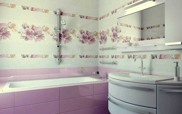 Finishing the bathroom with tiles: photo options, technology 