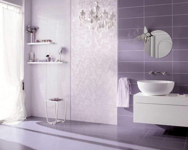 Finishing the bathroom with tiles: photo options, technology 