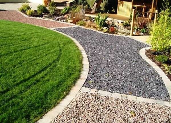 Garden paths with own hands