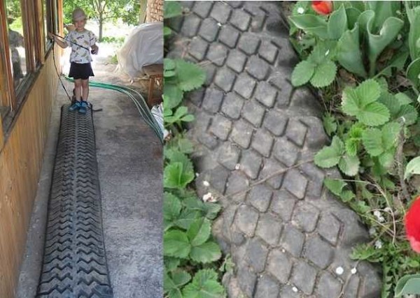 Garden paths with own hands