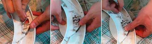 How to replace the handle on the washing machine door yourself