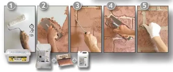 Imitation of a brick wall (masonry) with your own hands: 7 ways, photos and videos