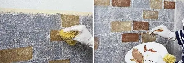 Imitation of a brick wall (masonry) with your own hands: 7 ways, photos and videos