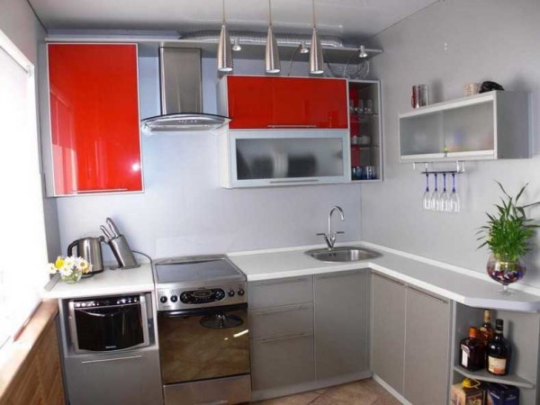 Kitchen renovation in Khrushchev: photo, repair procedure, finishing materials