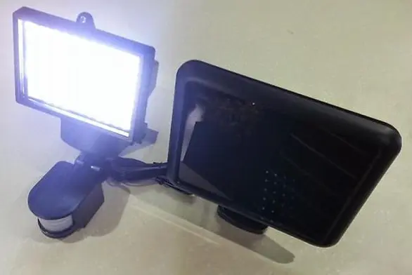 Outdoor solar-powered lamps for summer cottages and gardens, for a country house, autonomous LED power plants with a sensor, photo, video