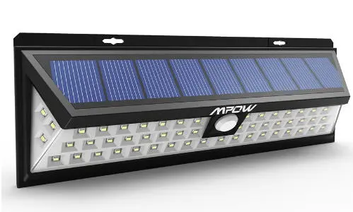Outdoor solar-powered lamps for summer cottages and gardens, for a country house, autonomous LED power plants with a sensor, photo, video