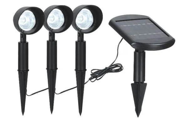 Outdoor solar-powered lamps for summer cottages and gardens, for a country house, autonomous LED power plants with a sensor, photo, video