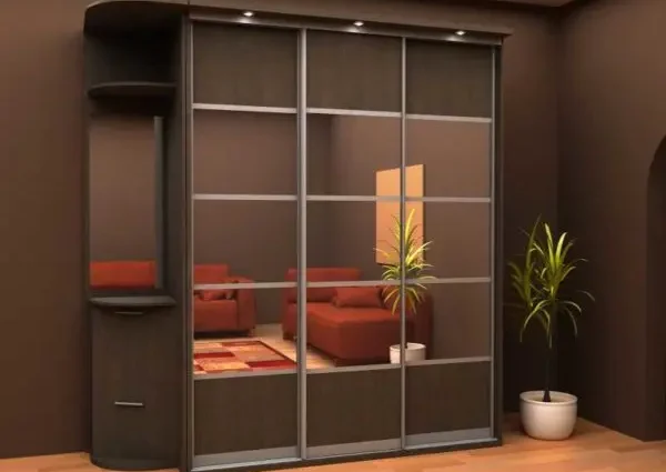 Sliding wardrobe in the hallway: ideas for design and filling