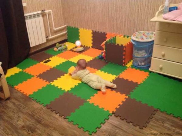 Soft floor for childrens rooms: properties, dimensions, care, how to assemble